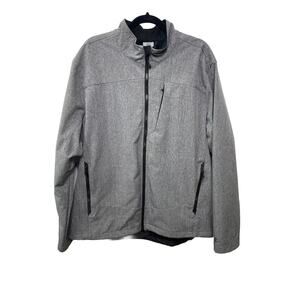 Men's Champion Venture Dry Jacket Coat Gray Black Full Zipper XXL Pockets